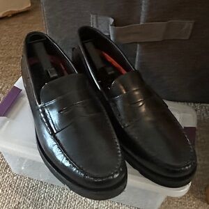 Rockport Men's Dark Leather Slip-Ons